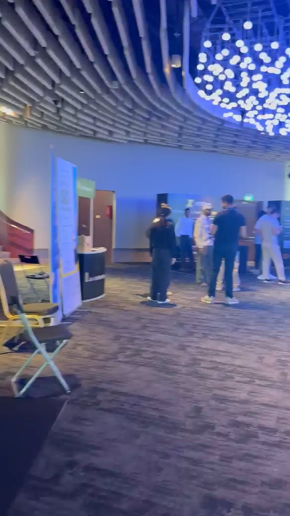 Walking the venue